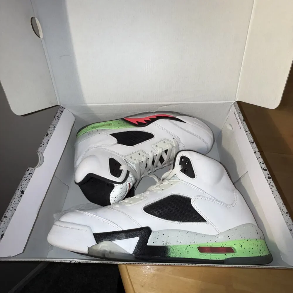 Size 11.5 - Air Jordan 5 Retro Pro Stars Poison green OG BOX 136027-115